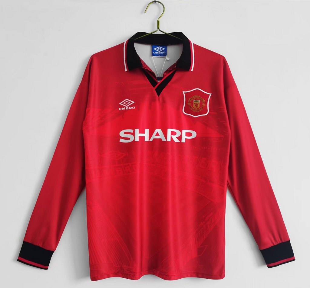 Retro Manchester United 94-96 Home Long Sleeve Jersey