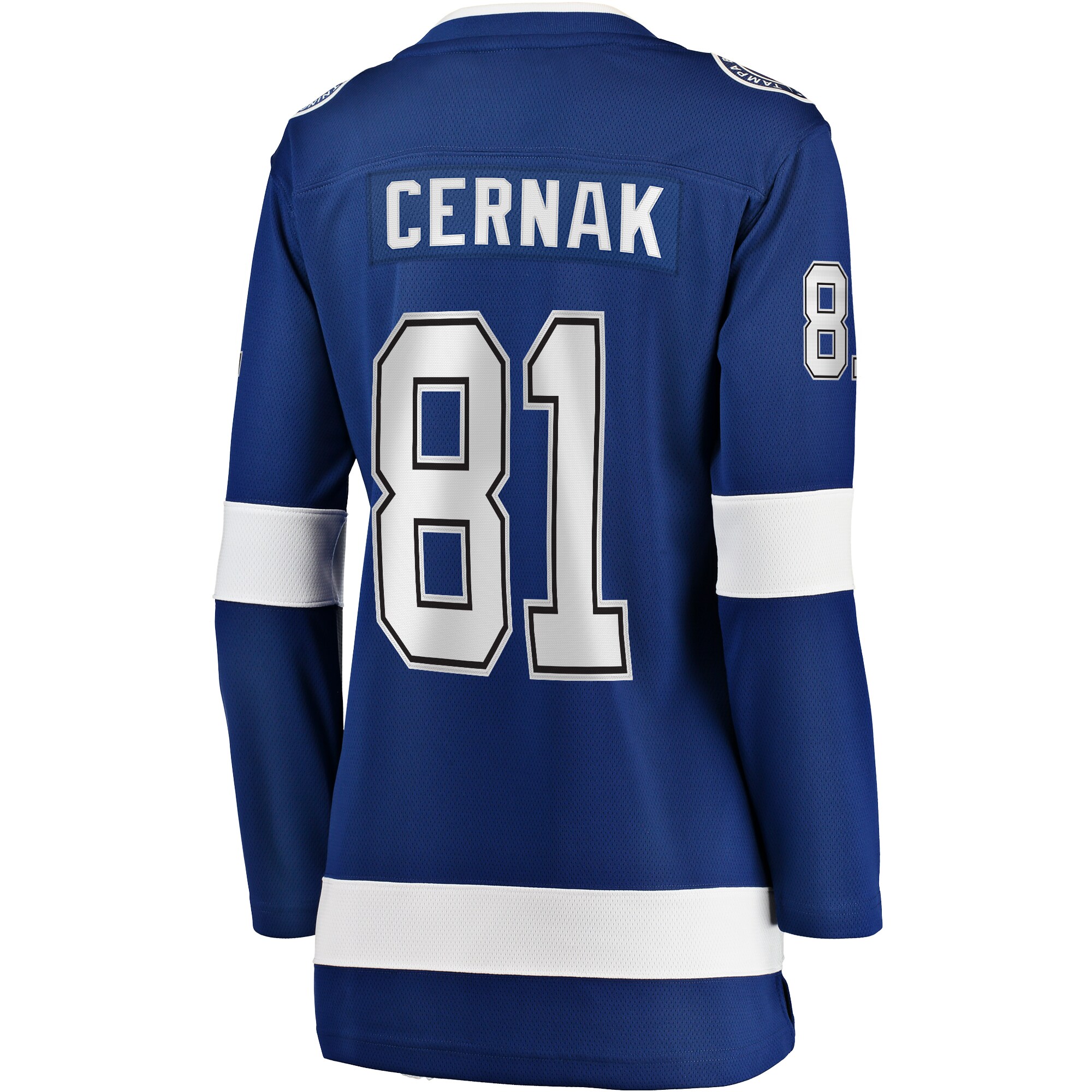 Erik Cernak Tampa Bay Lightning Fanatics Women’s Home Breakaway   Jersey – Blue