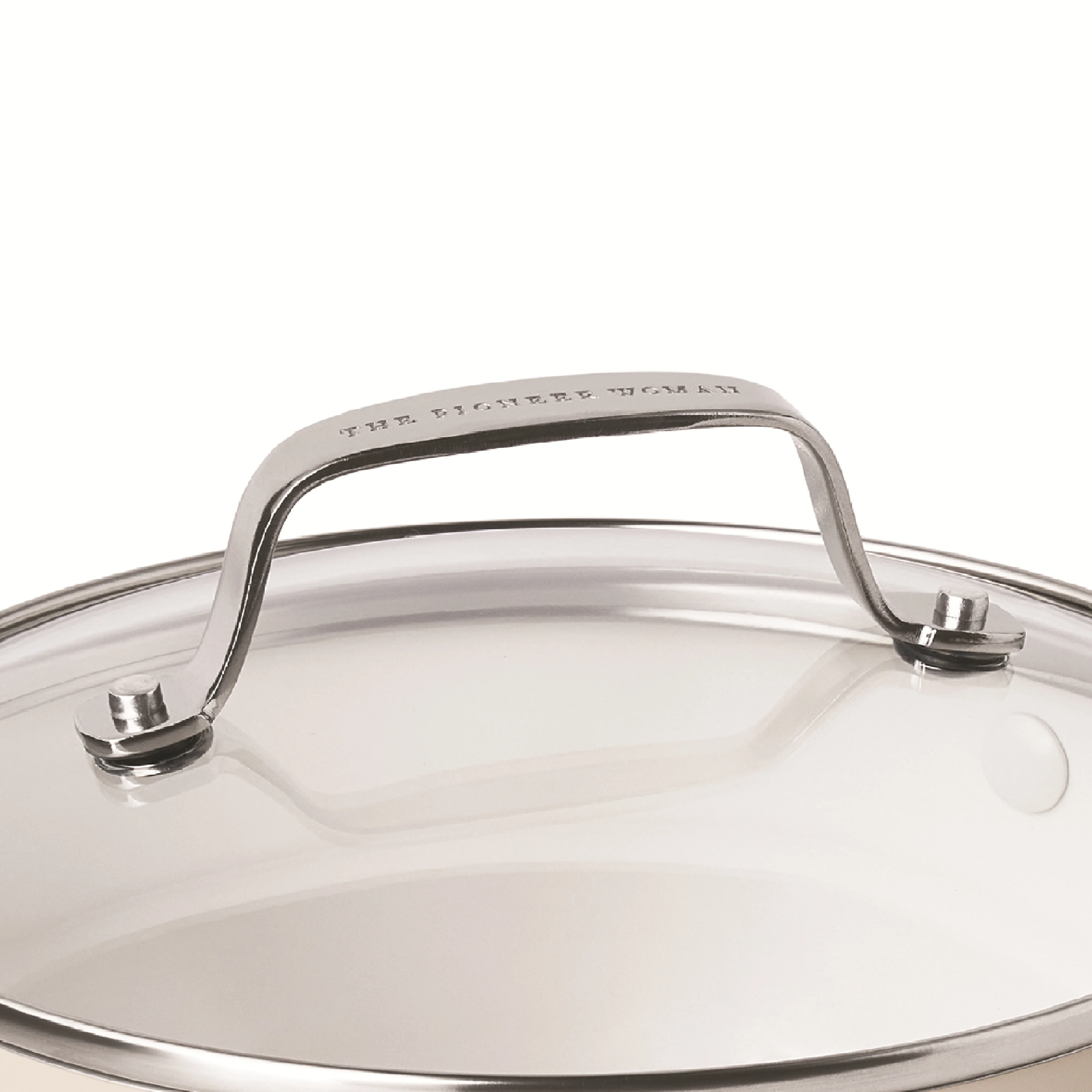 The Pioneer Woman Harlow 15-Piece Cookware Set, Ceramic Non-Stick Pots and Pans Set, Taupe
