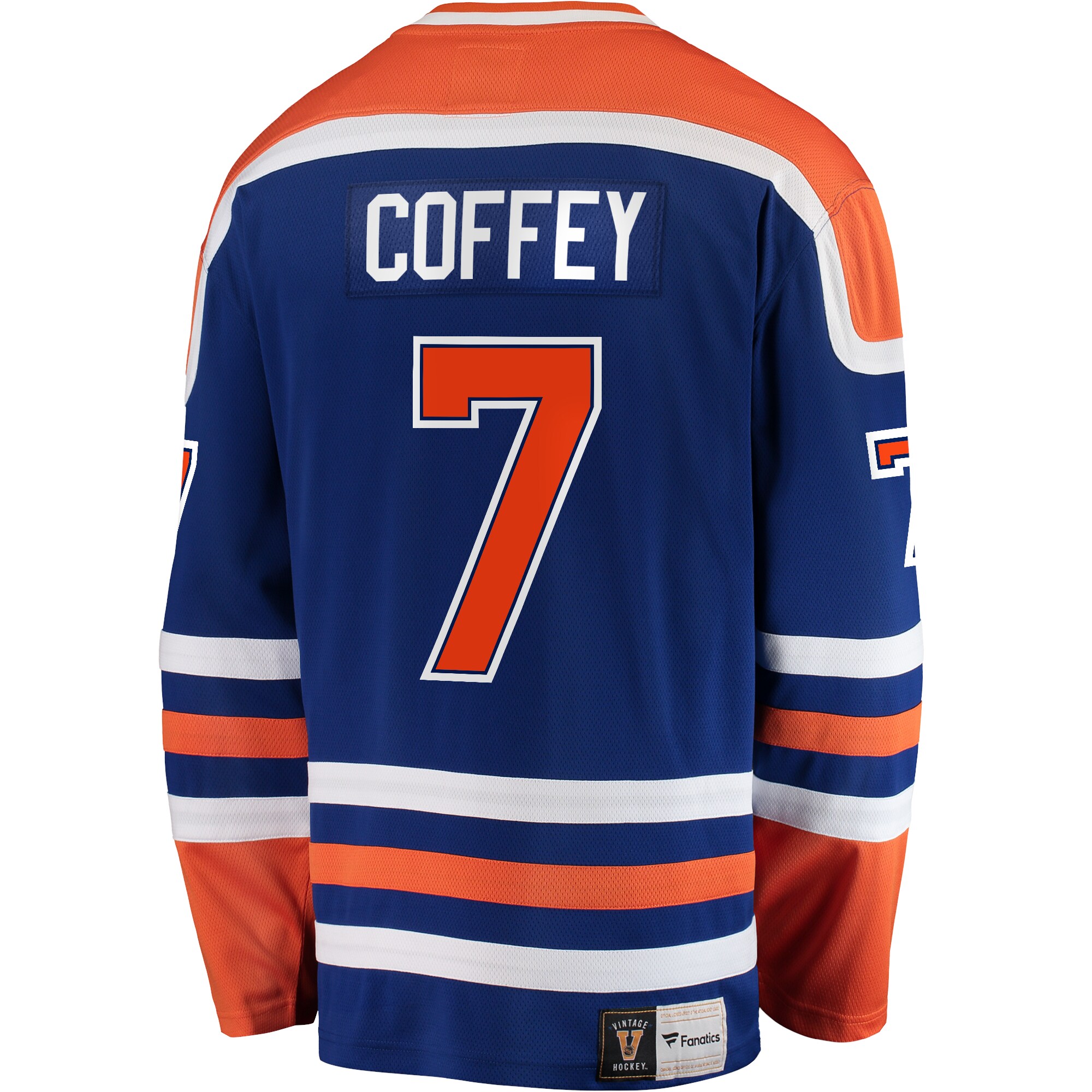 Paul Coffey Edmonton Oilers Fanatics Premier Breakaway Retired   Jersey – Blue