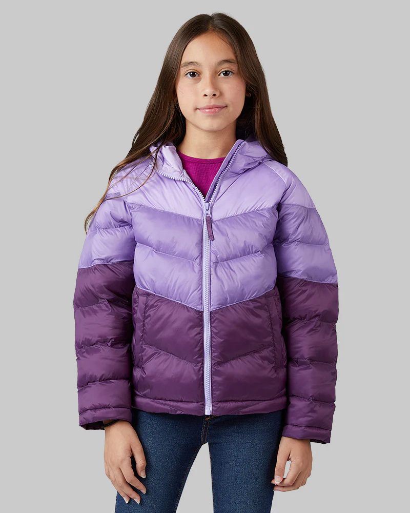 KIDS' HOODED PUFFER JACKET