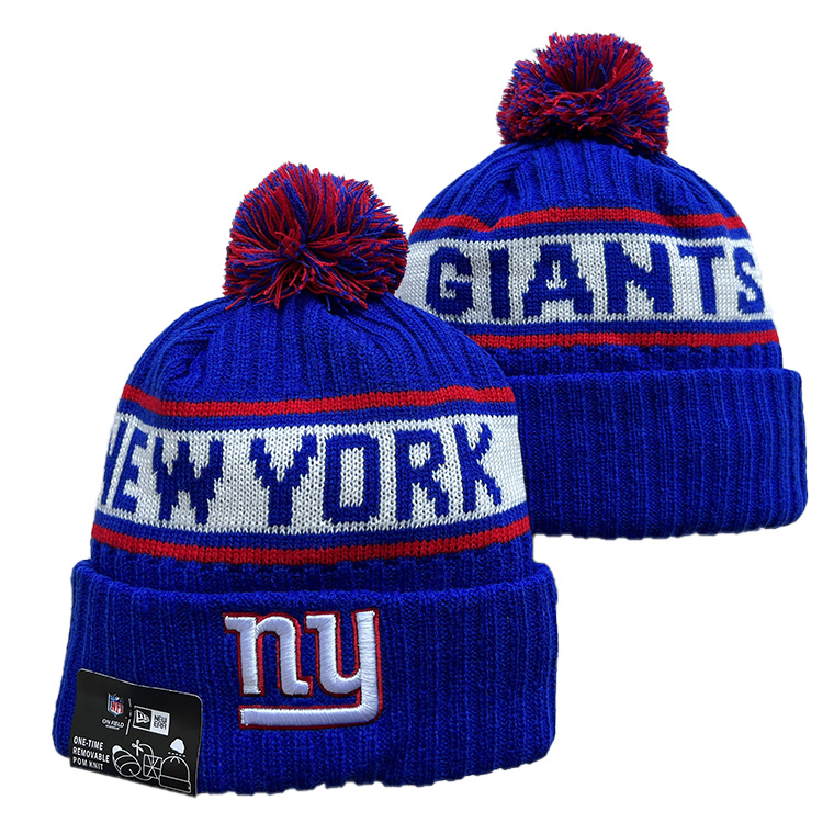 Men's  New York Giants Repeat Cuffed Knit Hat with Pom