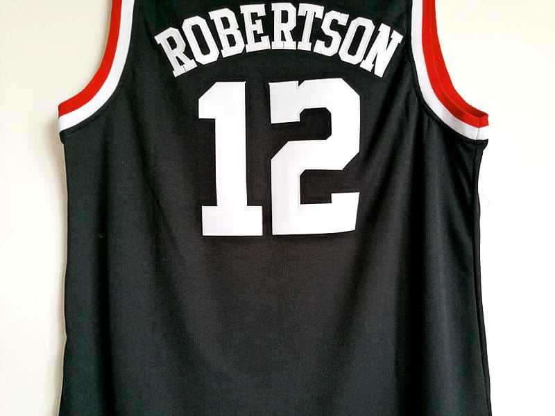 NCAA University of Cincinnati No. 12 Oscar Robertson Black Embroidered College Jersey