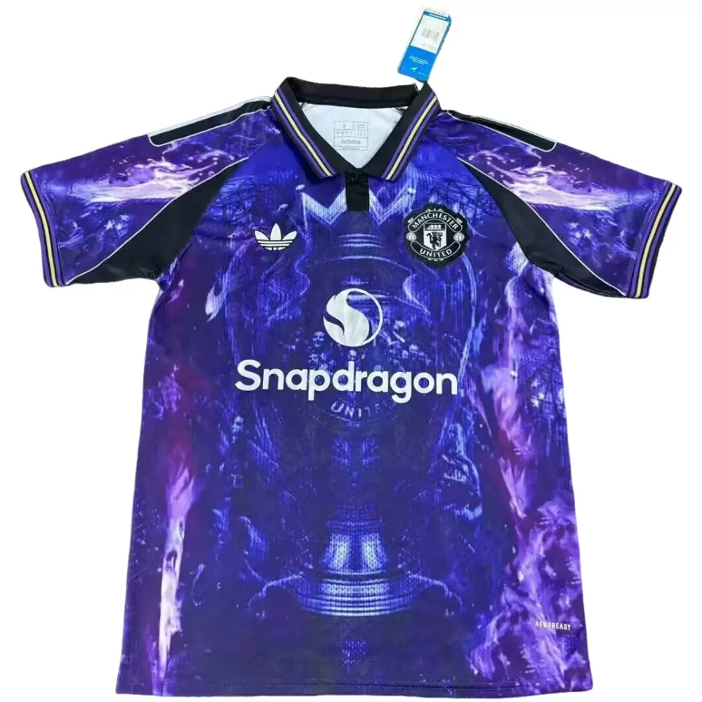 2025-26-Manchester United Gold Cup Special Edition-Jersey-Fan Edition