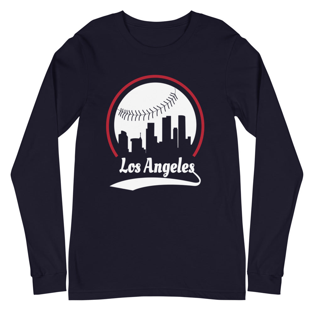 Unisex Los Angeles Angels Baseball Long Sleeve Tee Shirt
