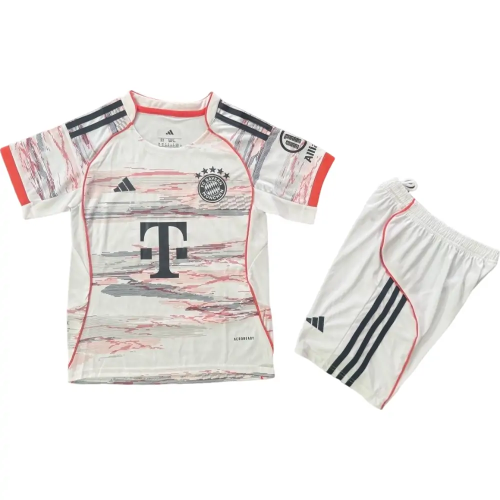 2025-26 Bayern Away Short Sleeve Jersey - Children's suit Fans Edition