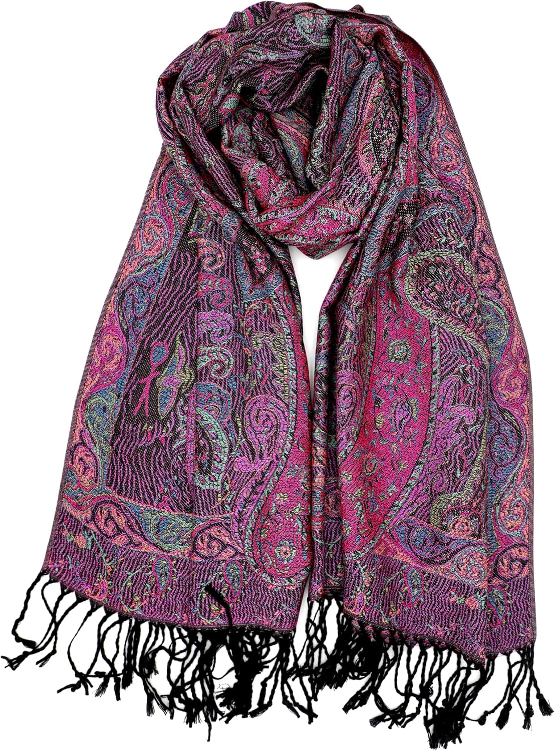 Reversible Paisley Pashmina Rave Scarf