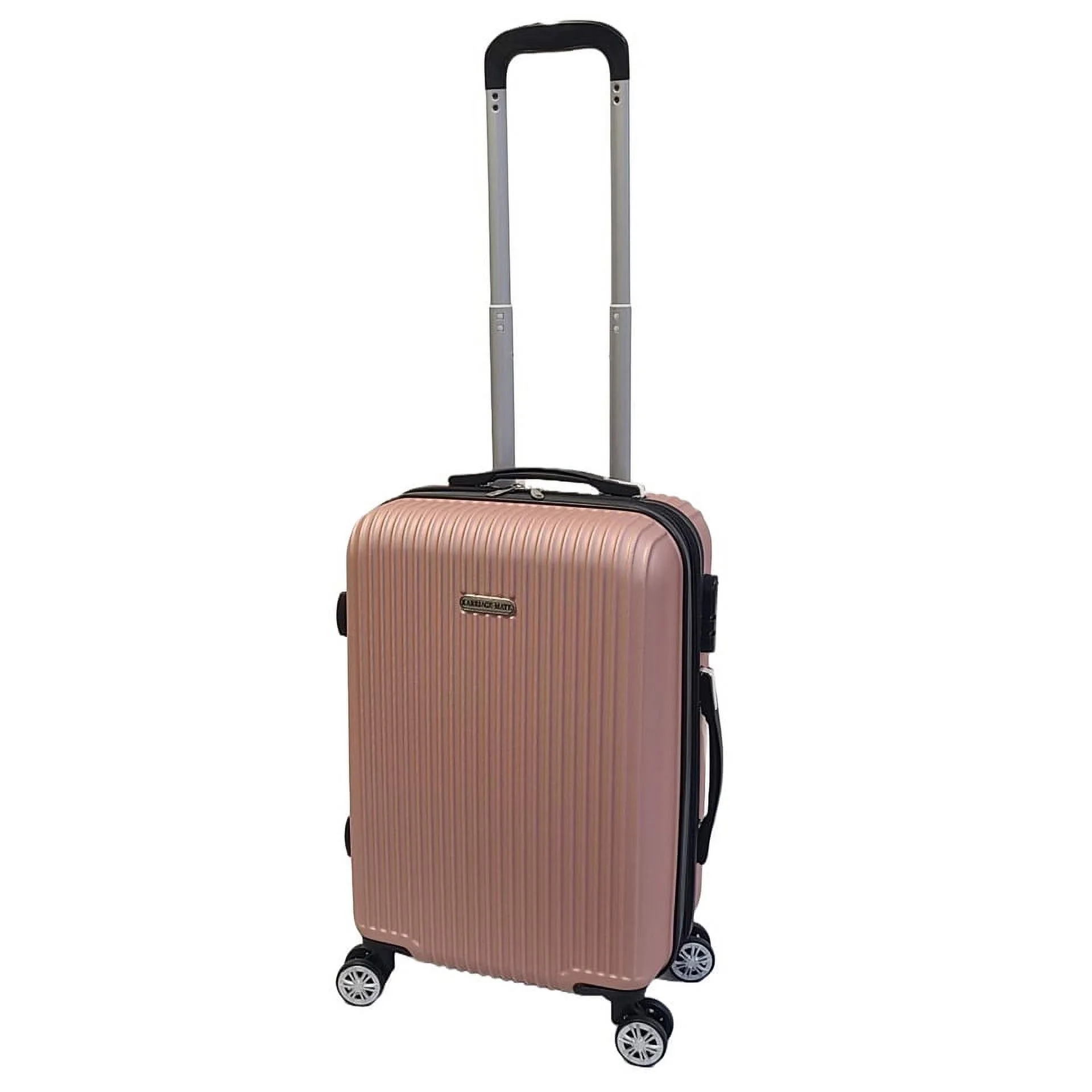 K-Cliffs 3pcs Luggage Set Lightweight Expandable Hard sided ABS Spinner Travel Suitcase  Black