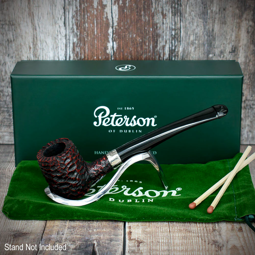 Peterson of Dublin Speciality Barrel Rustic Briar Smoke Pipe