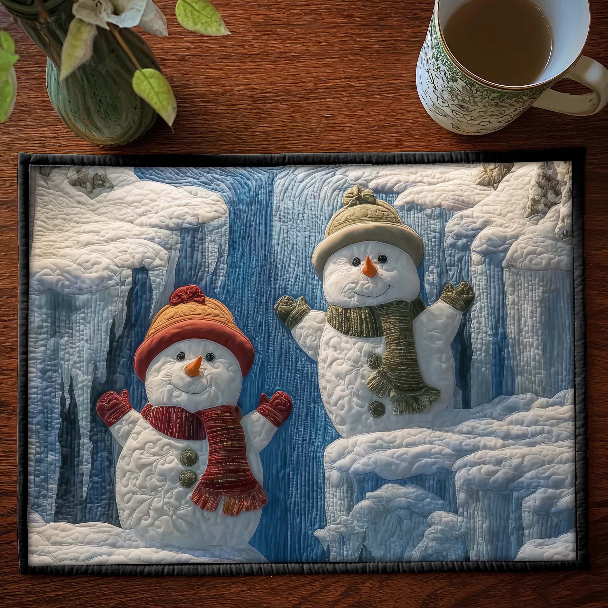 Snowman Pit Quilted Place Mat GFTOQM1194