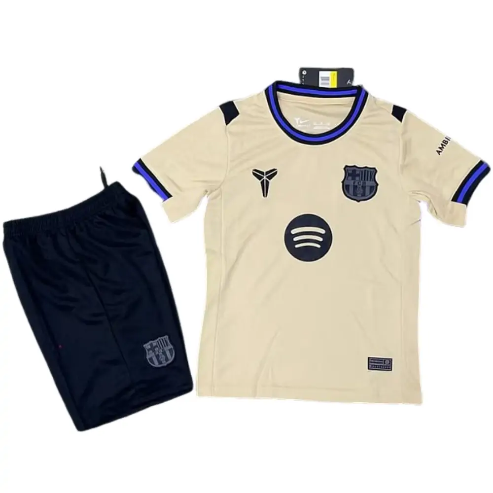 25-26 Barcelona Away Jersey Children's Set - Fans Edition