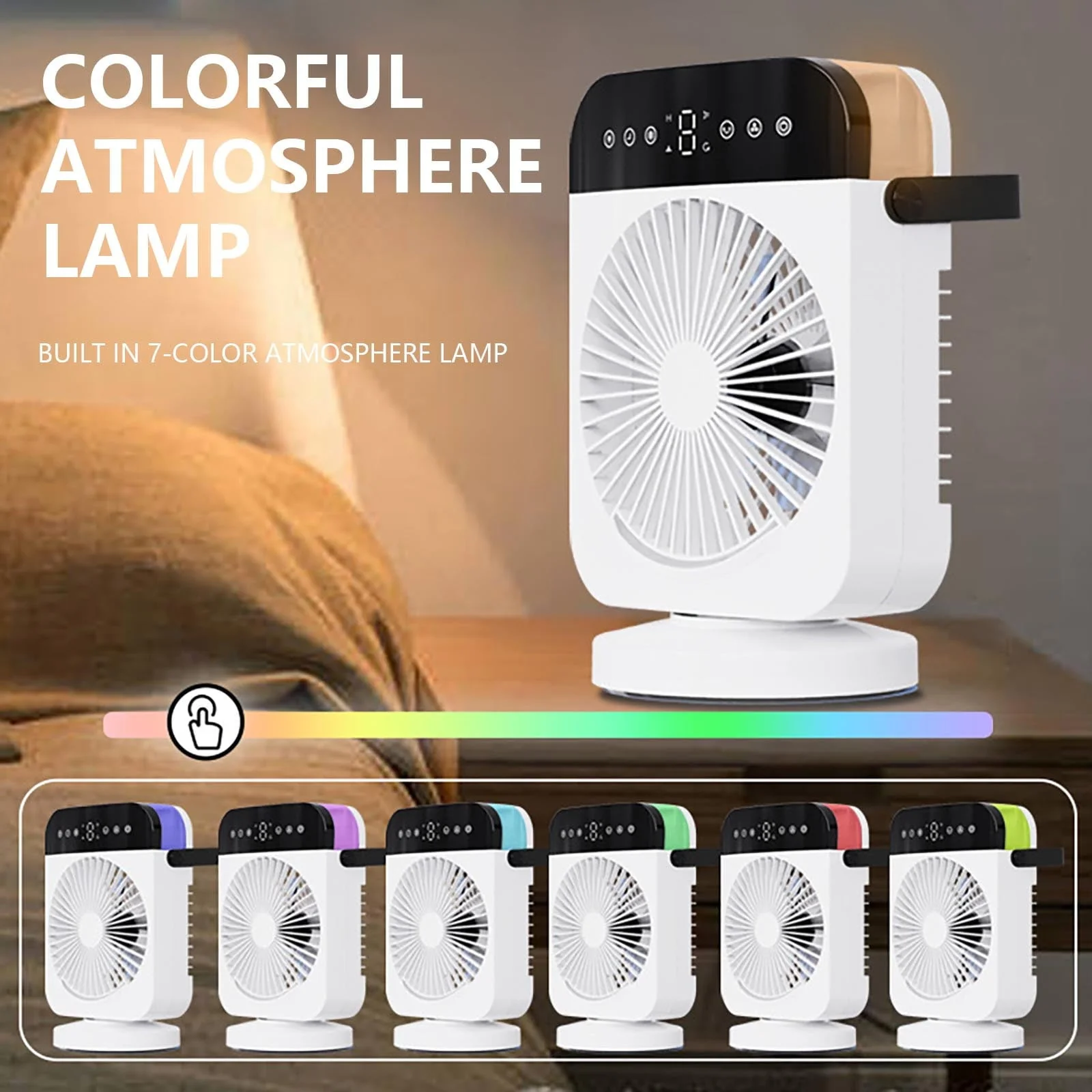 Wmkox8yii USB Mini Refrigeration Air Conditioner Household Small Air Cooler Portable Mobile Humidification Desktop Water-cooled Electric Wind
