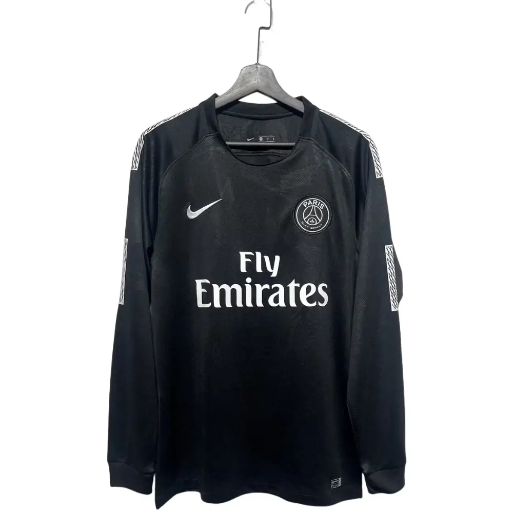 17-18 Paris Erke Black Long Sleeve Jersey - Fans Edition