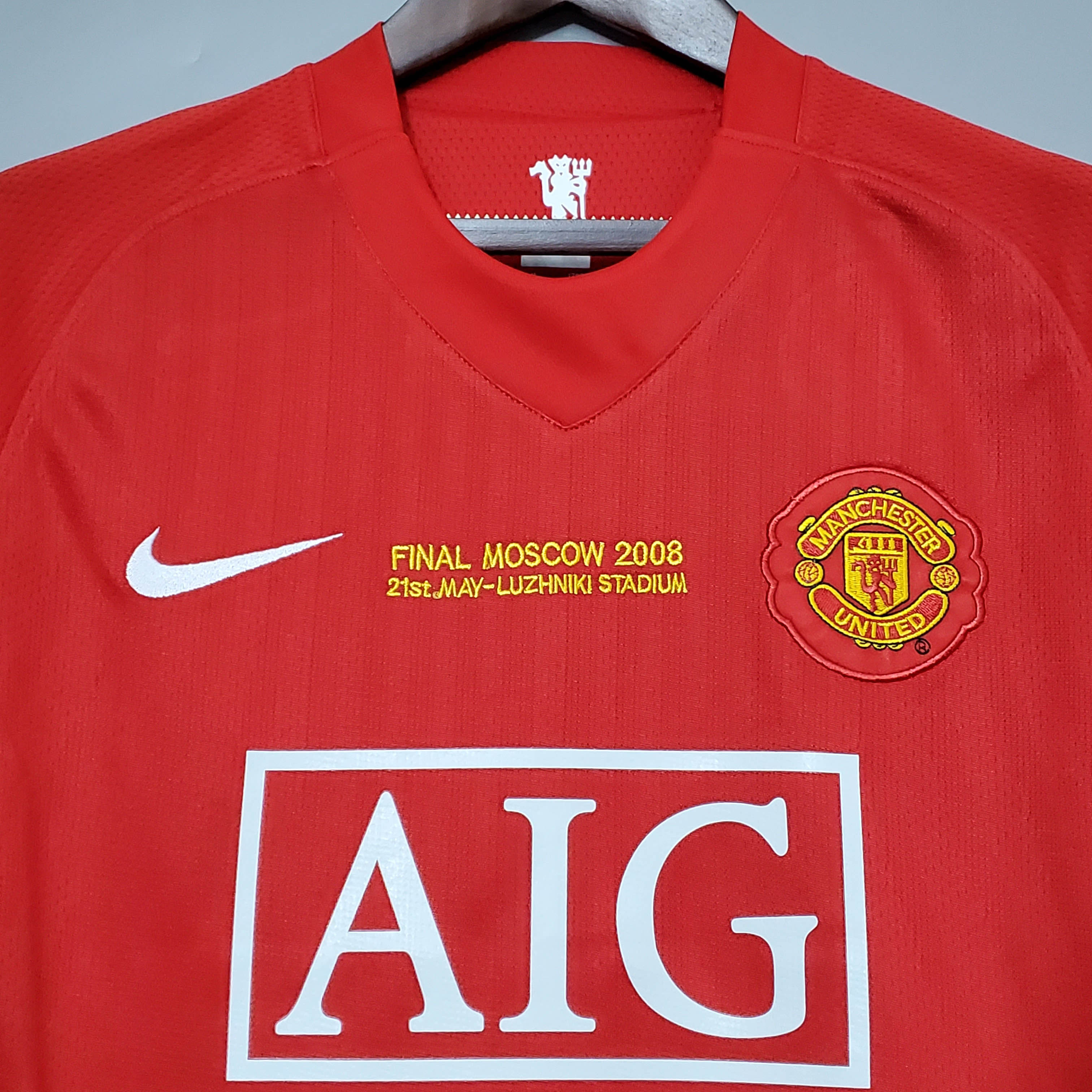 2007/08 Manchester United Home Retro Shirt - Champions League Edition - Fans Edition