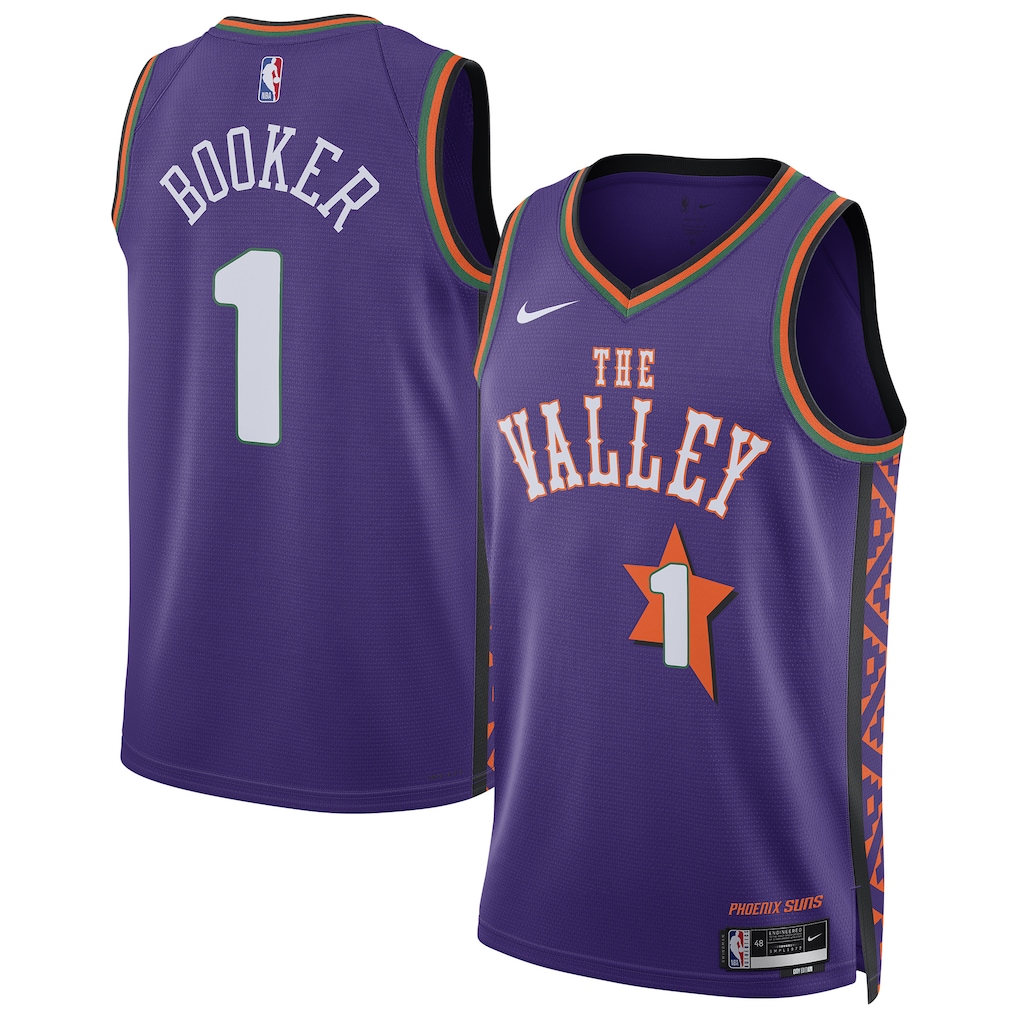 Men's Phoenix Suns Devin Booker  Purple 2024/25  Player Jersey - City Edition