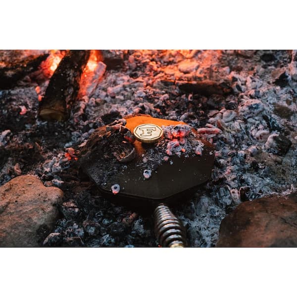 Cast Iron Collection 12 in. Cast Iron Skillet in Iron Patina with Lid