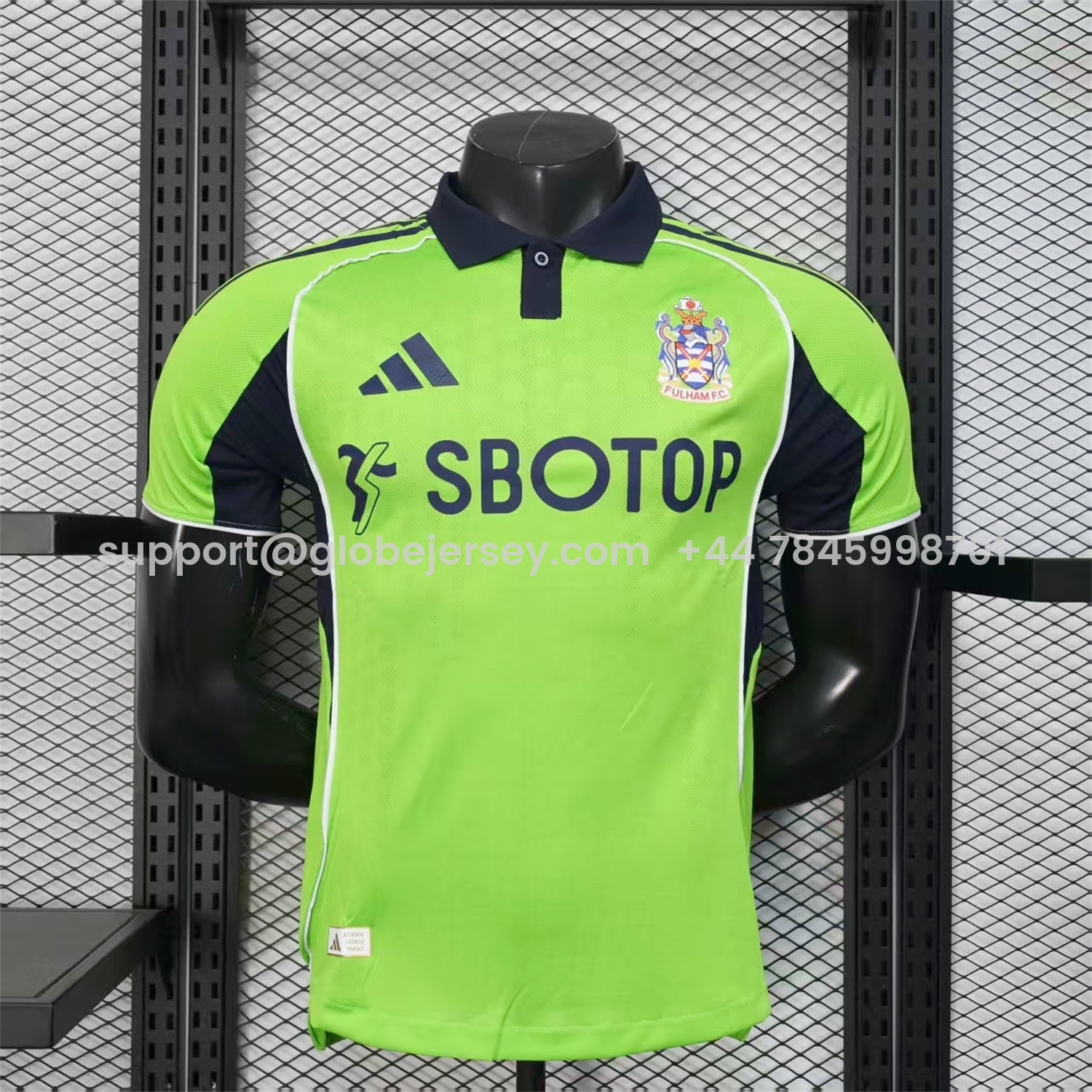 Fulham 25-26 Away Green Jersey - Player Version