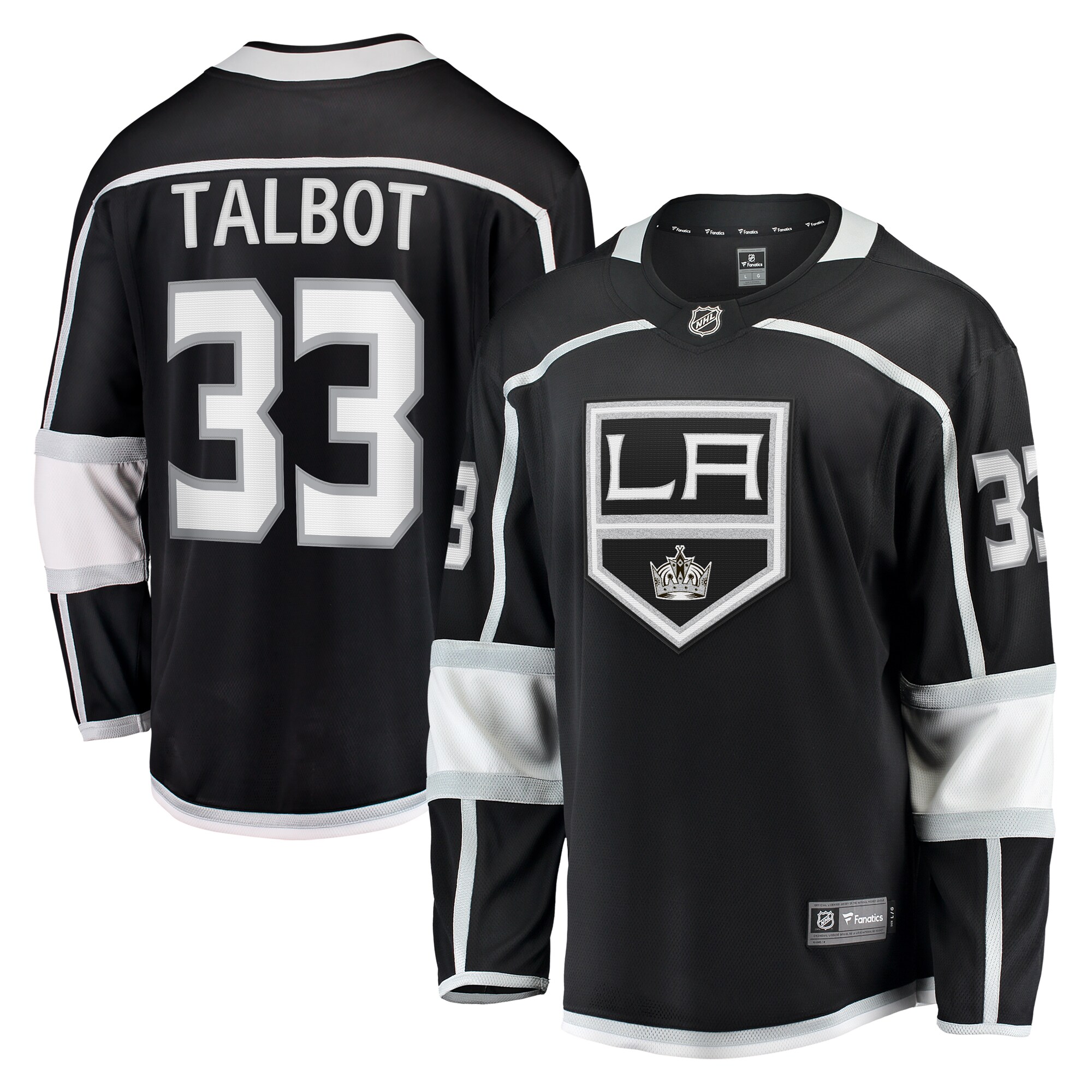 Cam Talbot Los Angeles Kings Fanatics Home Breakaway Jersey – Black