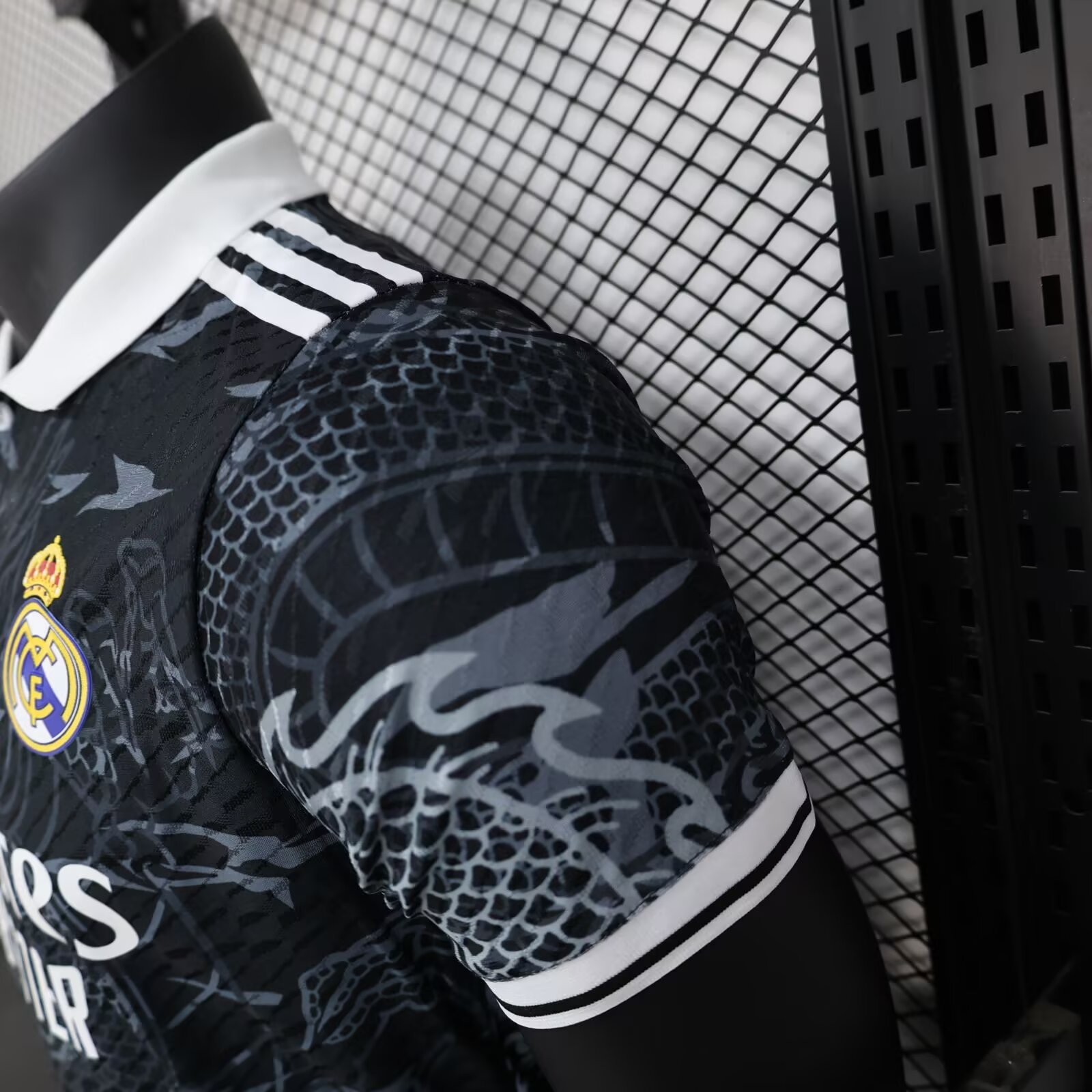 2024/2025 Player Version Real Madrid Chinese Dragon Black Football Shirt 1:1 Thai Quality