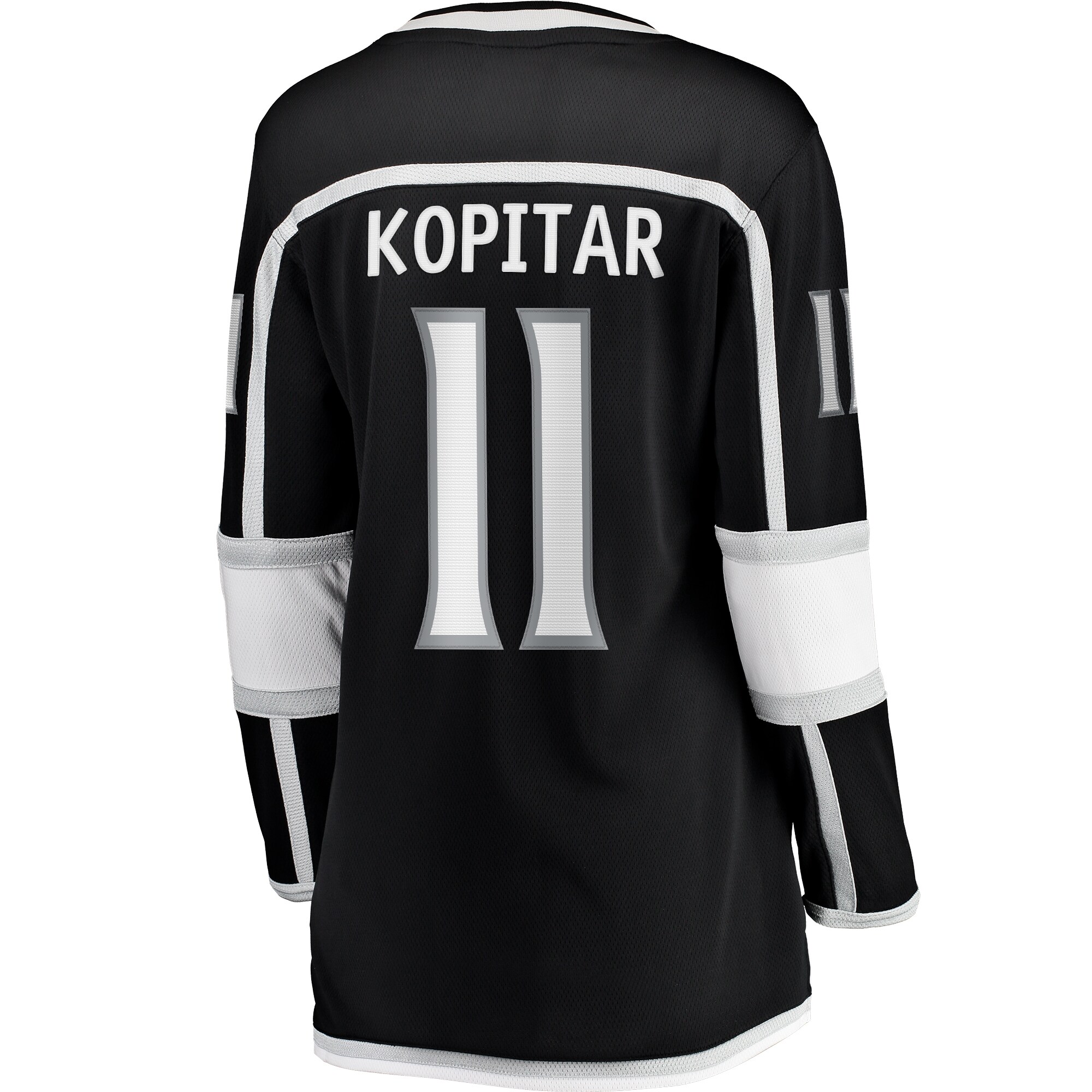 Anze Kopitar Los Angeles Kings Fanatics Women’s Home Captain Patch Breakaway   Jersey – Black