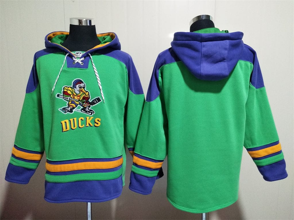 Anaheim Ducks hoodie blank version(green）