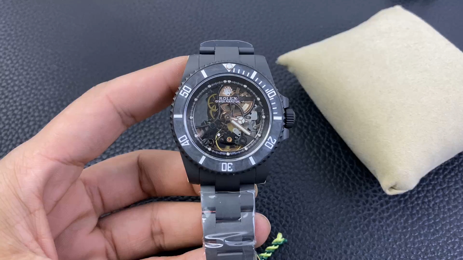 【Super Clone】Rolex Submariner Black PVD Andrea Pirlo Project 114060 Skeleton Dial 40mm