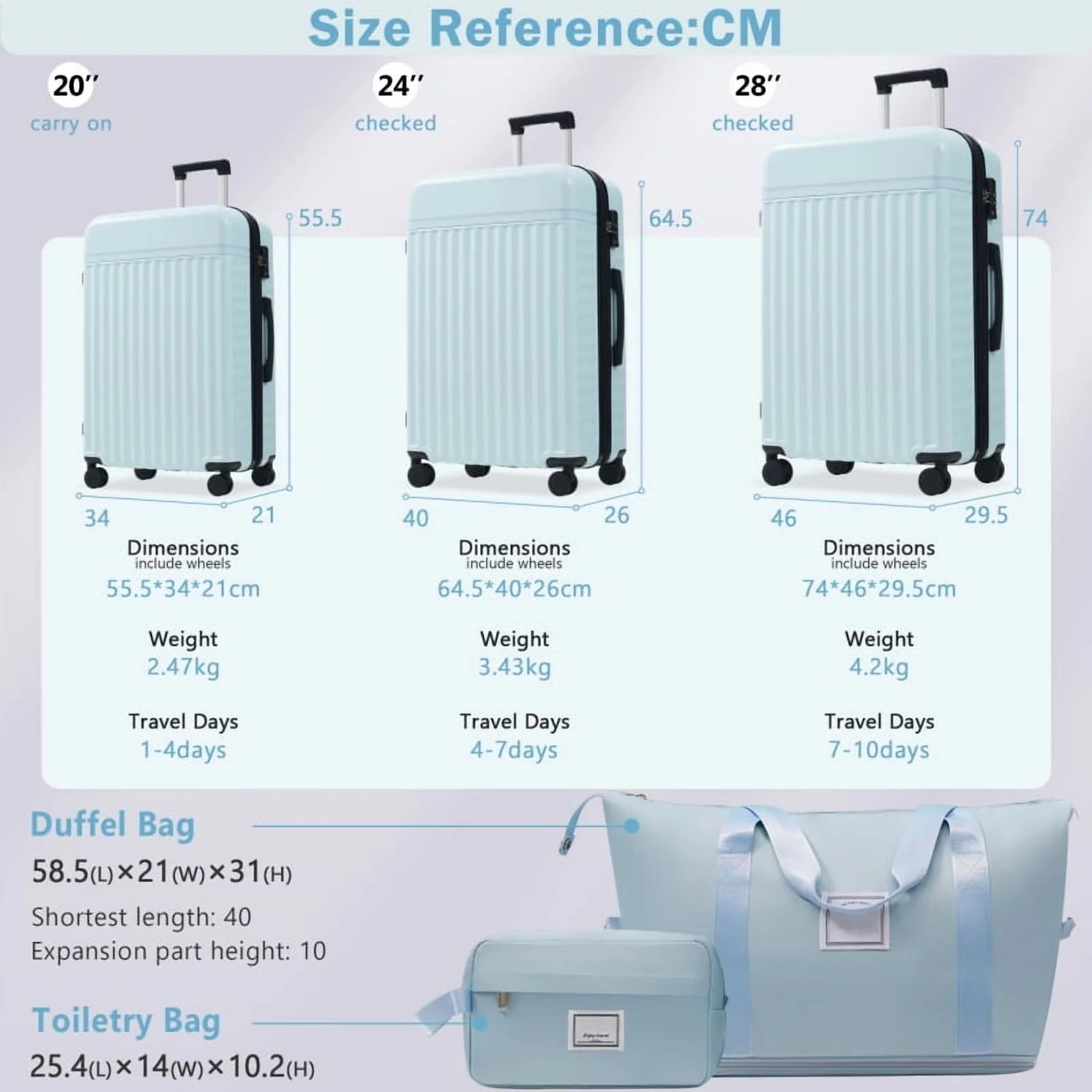 Front Opening Luggage Set 3 Piece, Hardside Carry on Suitcase with USB Port, Expandable Luggage with Handle Bag Spinner Wheels TSA Lock