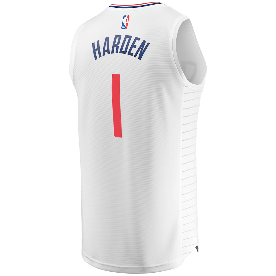 LA Clippers James Harden Fanatics White Fast Break Jersey