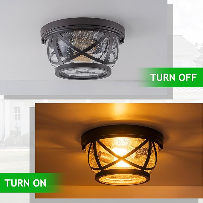MELLOWWLITE Bronze Flush Mount Ceiling Light Fixtures