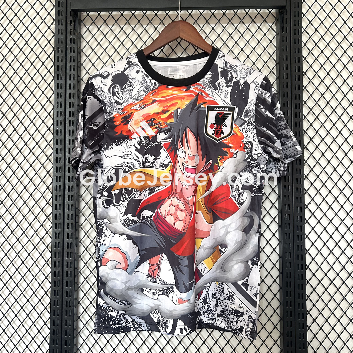 Japan 25-26 One Piece Luffy Flame Fist Special Edition Jersey - Fans Version