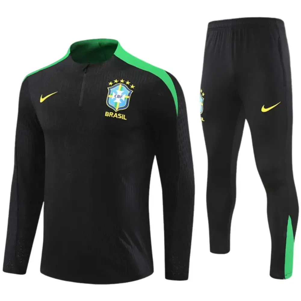 2024-25 New Season Brazil Black Kids Training Jersey