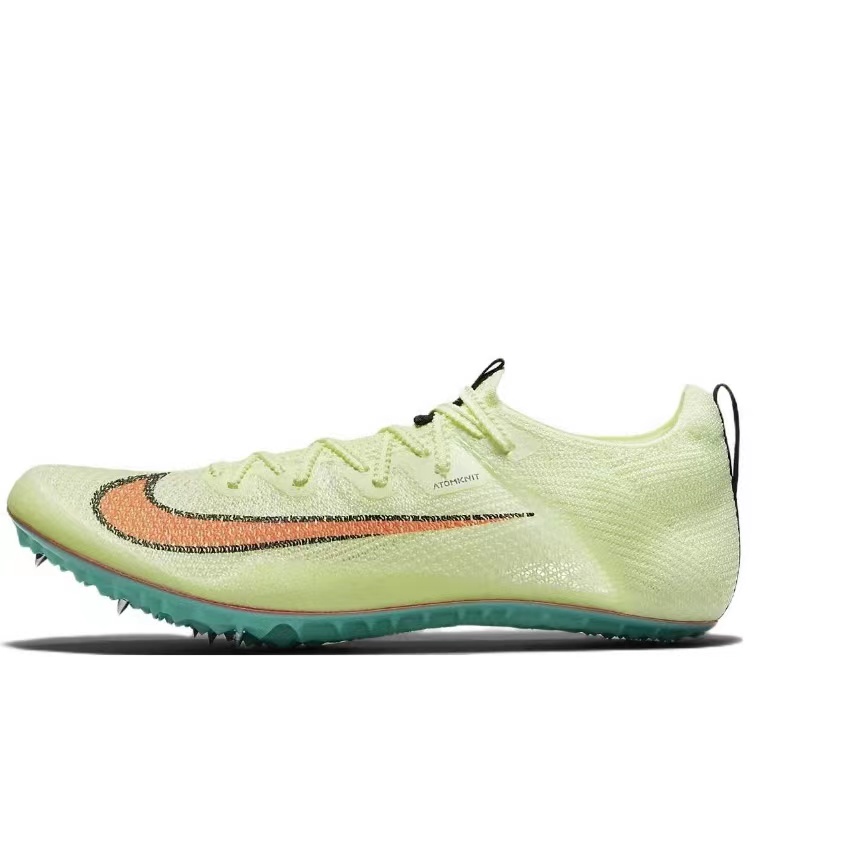 Fully knitted avocado sprint spikes