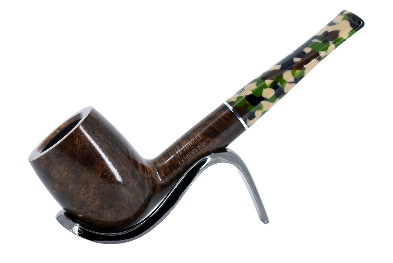Savinelli Camouflage Smooth Brown 111 - 6mm Briar Pipe