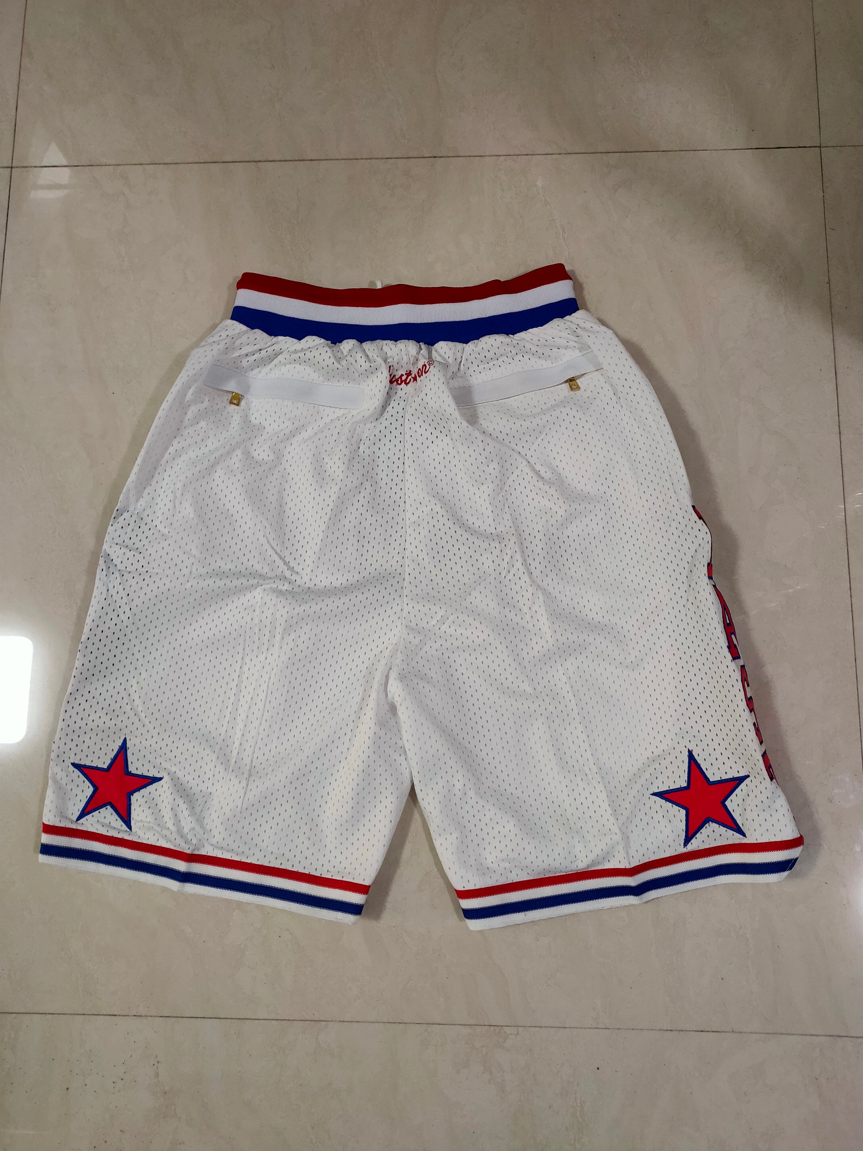 All-Star White Juston Retro Pocket Shorts