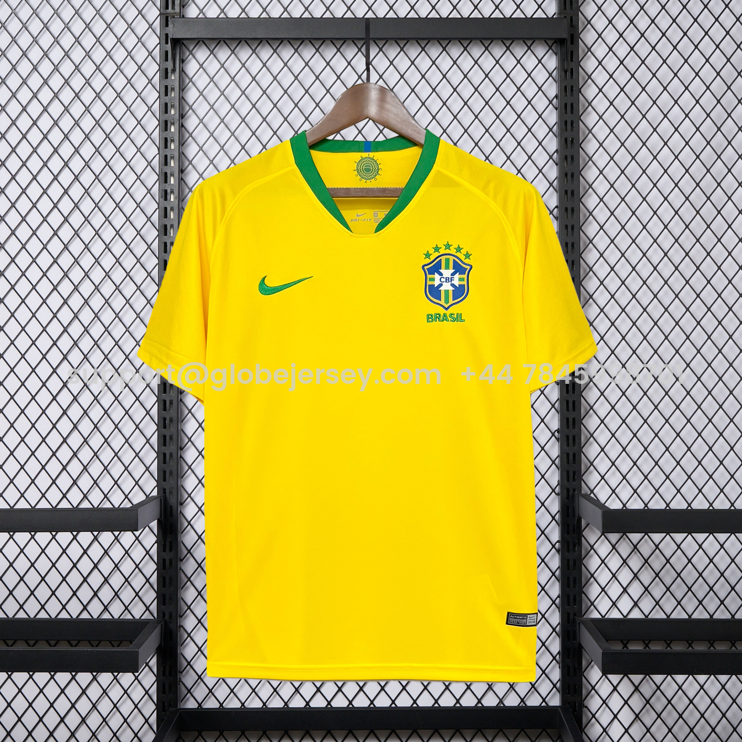 Retro Brazil 2018 Home Jersey