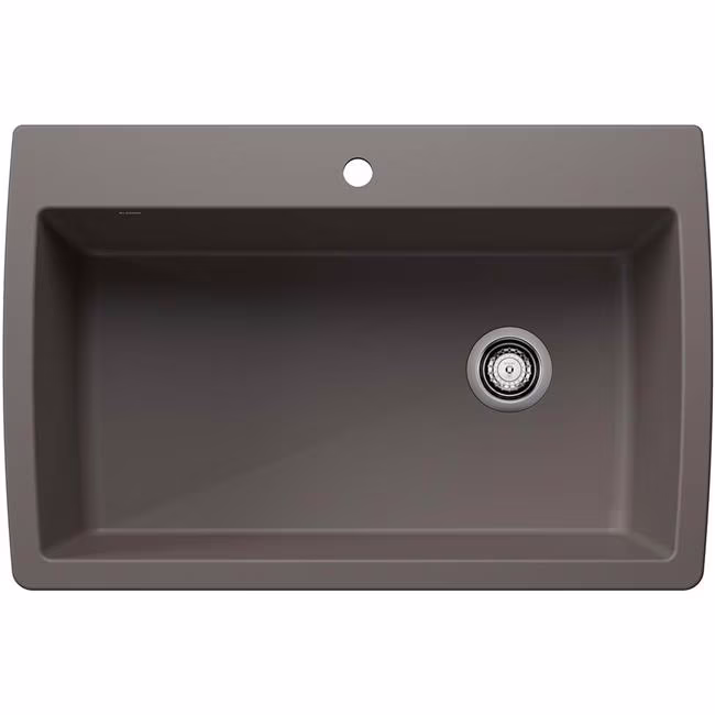 BLANCO DIAMOND Cafe Brown Non-Porous Composite Single Bowl Sink