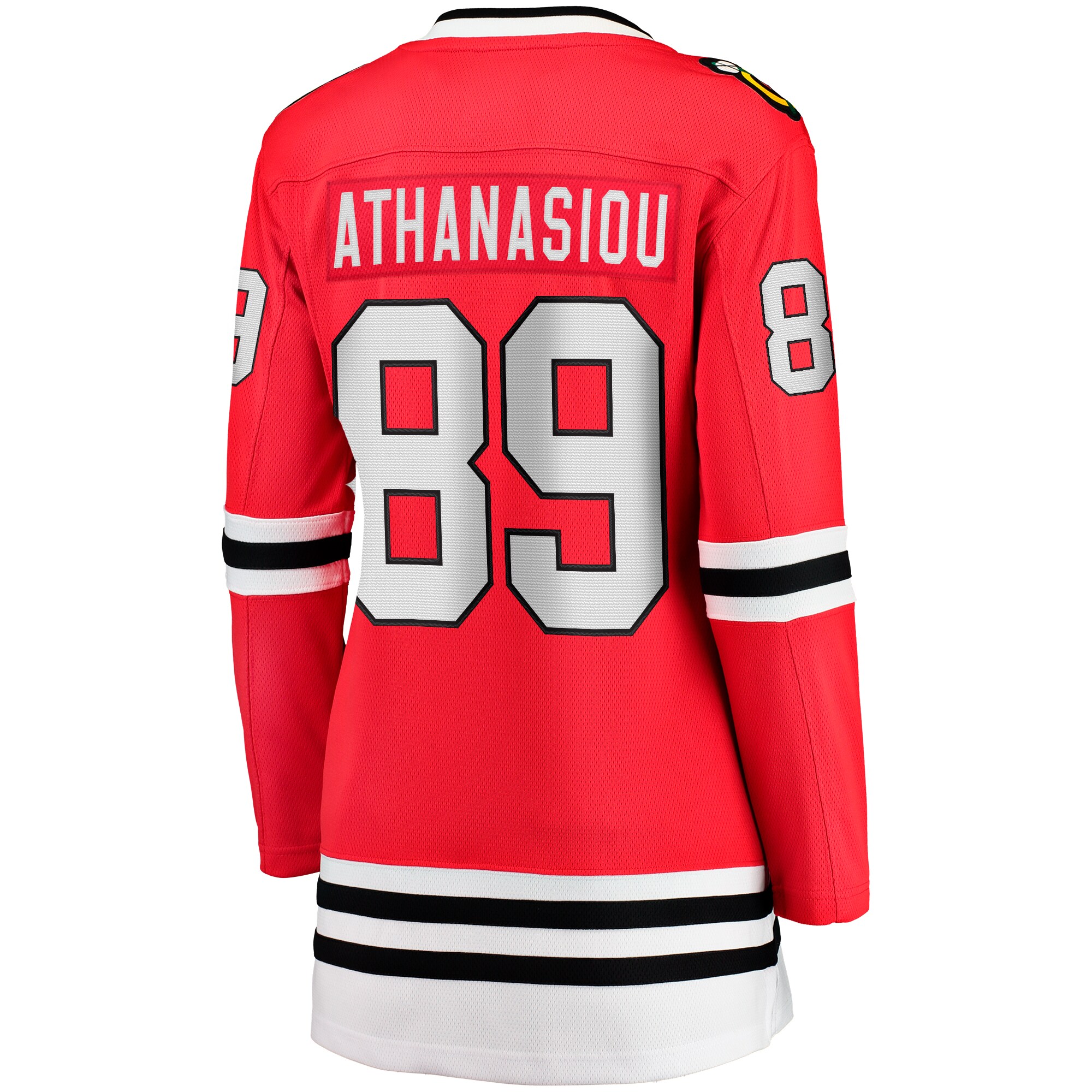 Andreas Athanasiou Chicago Blackhawks Fanatics Women’s Home Breakaway   Jersey – Red