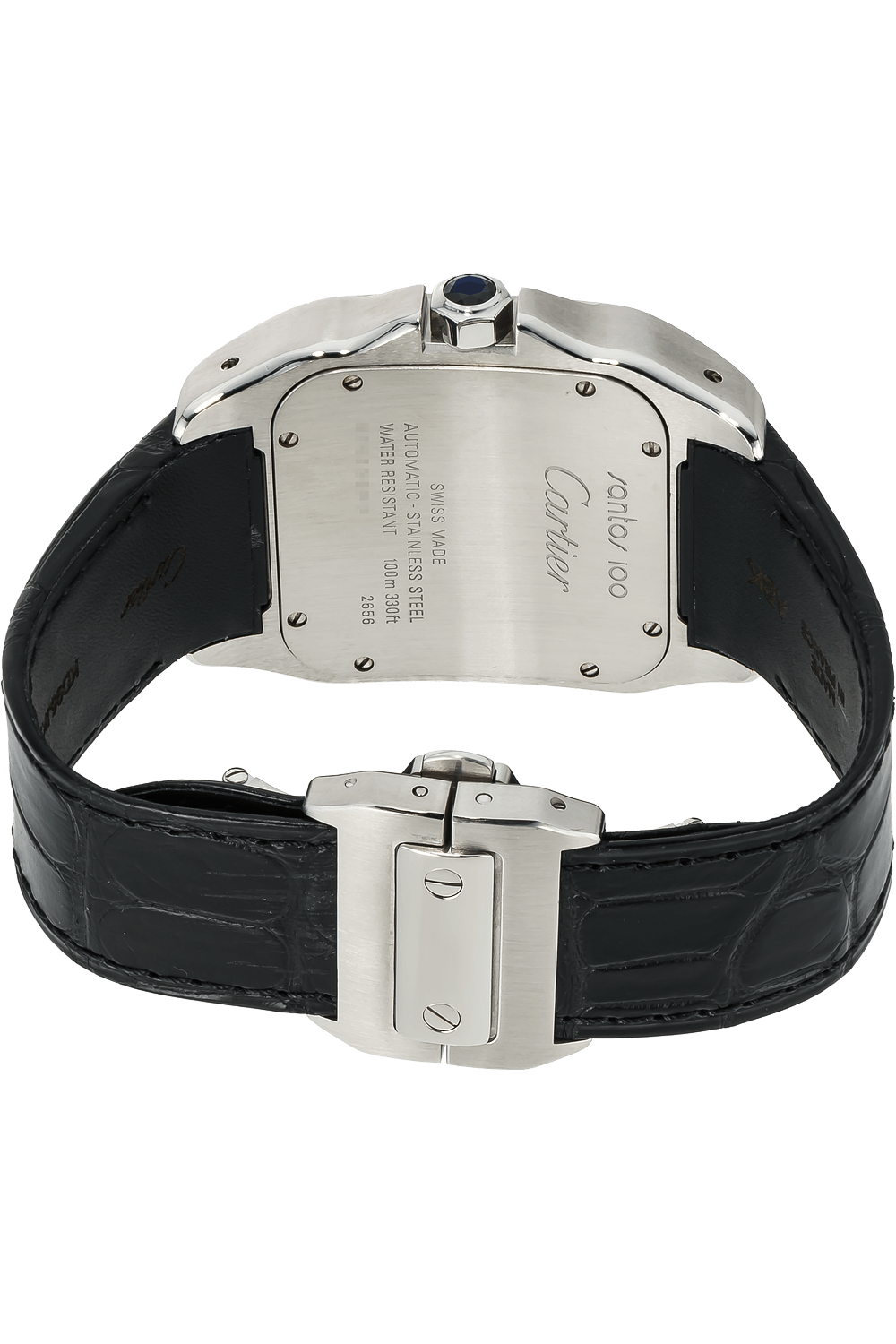 【Super Clone】SANTOS 100 Silver Gray 38mm