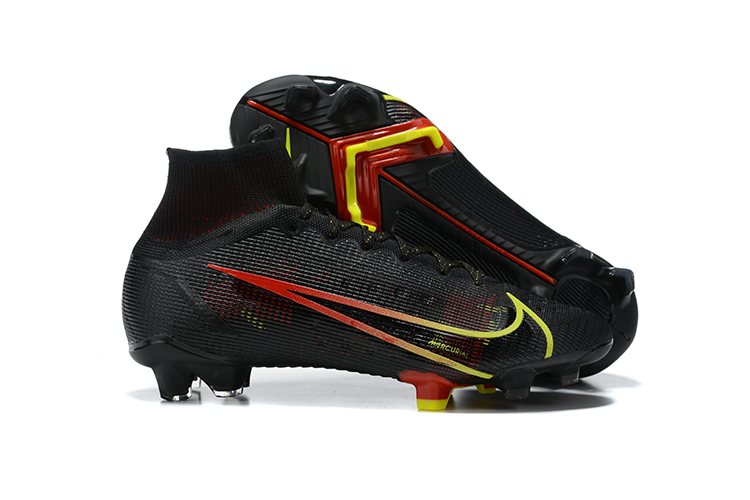 Assassin 14th generation high-top electroplated fully knitted waterproof FG football shoes