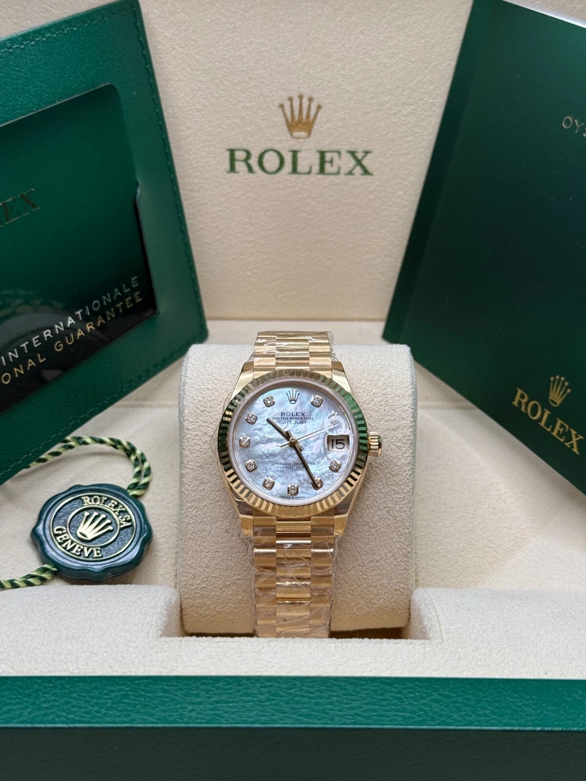 【Super Clone】RLX Datejust m278278-0020 White 31mm Dial President Bracelet Watch