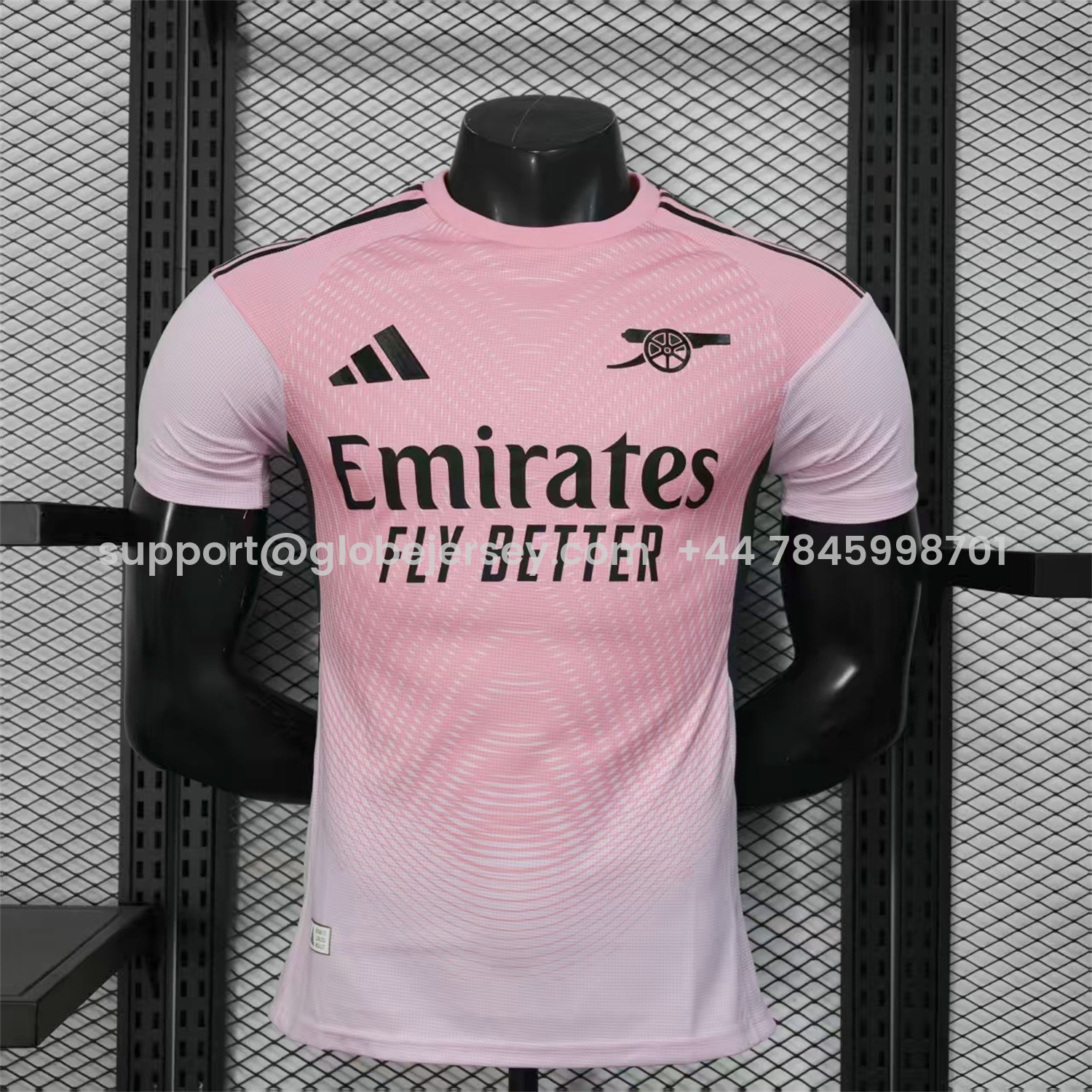 Arsenal 25-26 Pre-Match Training Pink Jersey - Player Version