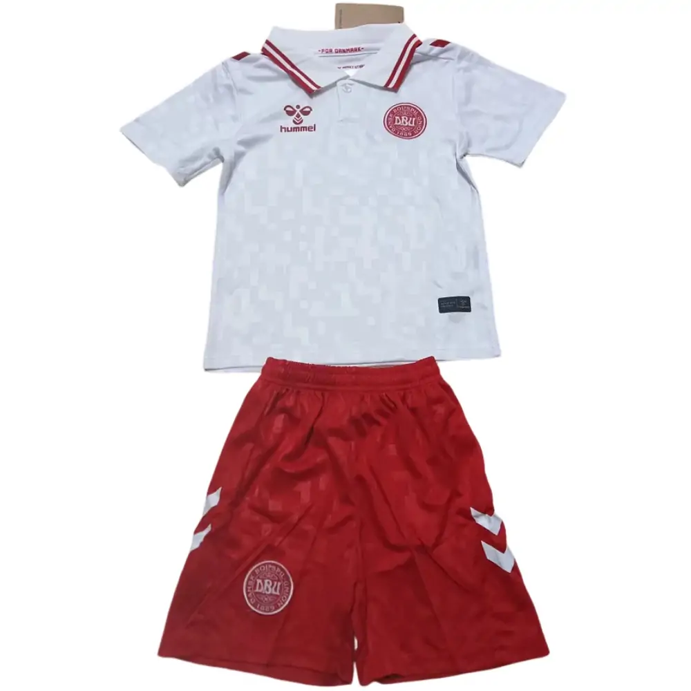2024-25 Denmark Away Children's Jersey Set - Fans Edition