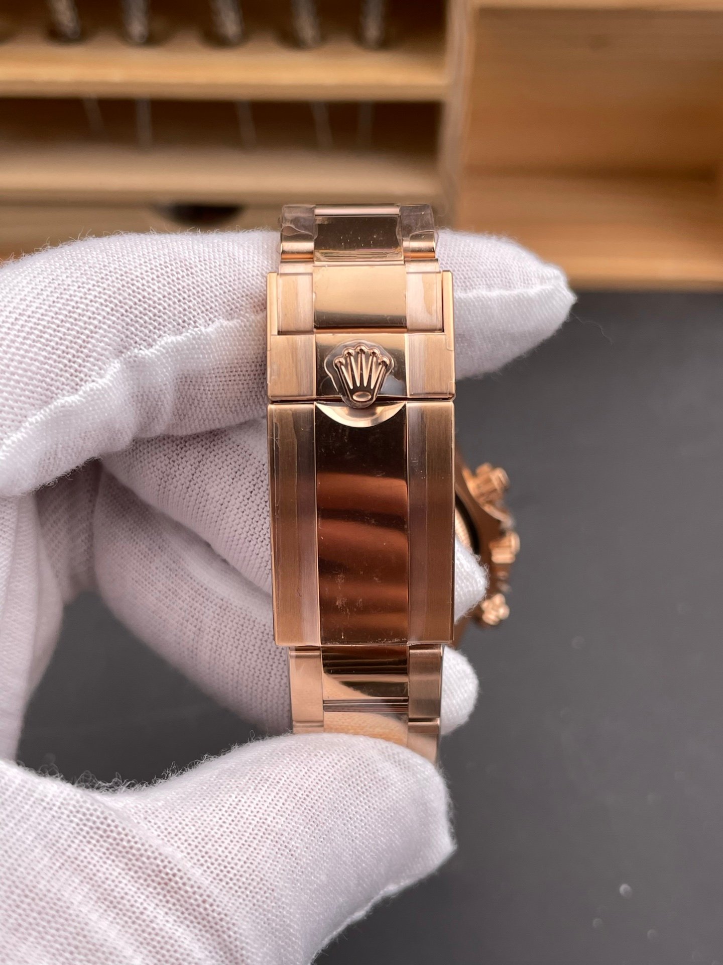Rolex Daytona Black Gold Rose Gold Diamond V3
