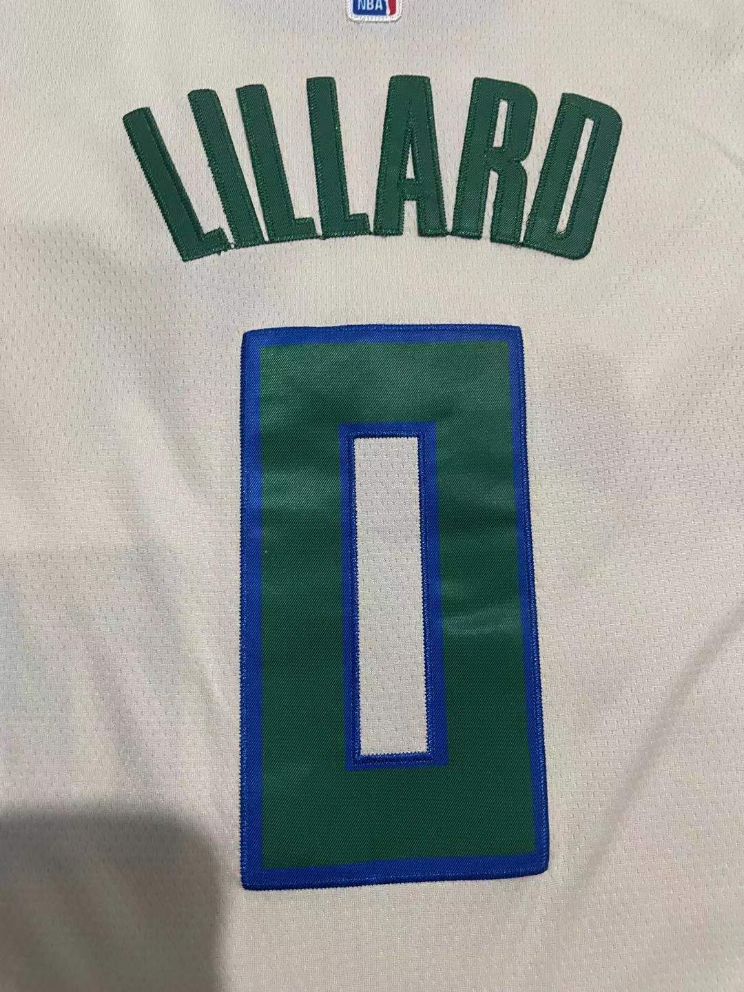 Milwaukee Bucks #0 Damian Lillard Men's Cream Basketball 2023-2024 seasonJersey