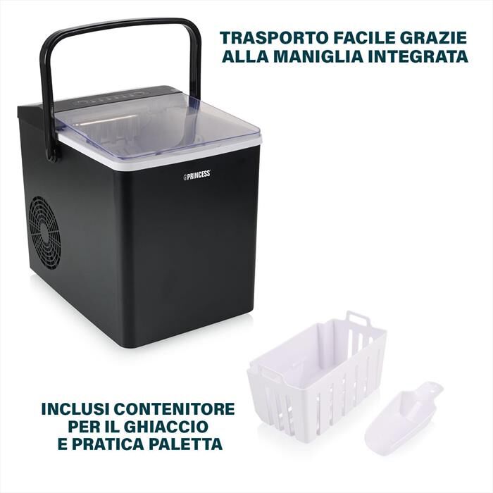 PRINCESS - 283098 - FABBRICATORE DI GHIACCIO-Nero / Plastica