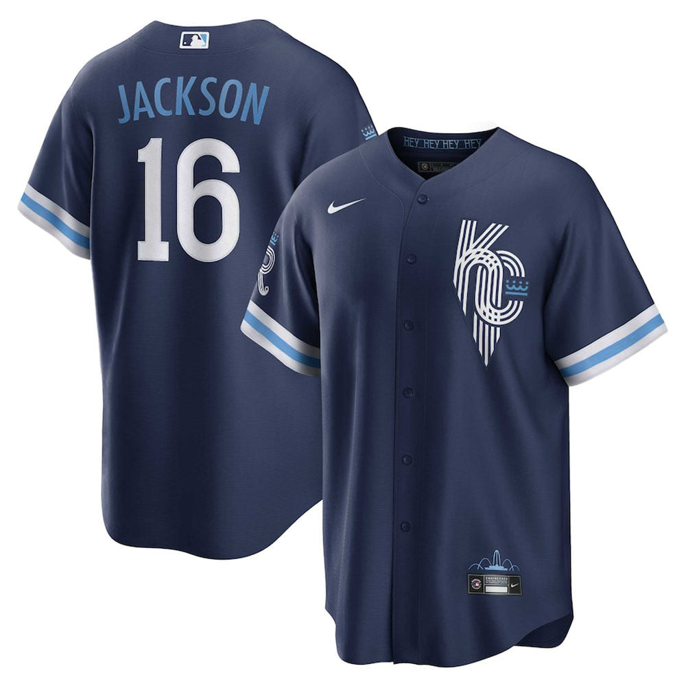 Men's Kansas City Royals Bo Jackson City Connect Replica Jersey - Navy