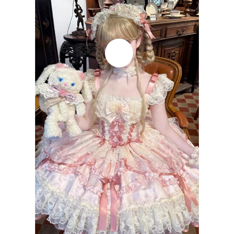 Teens Sleeveless Lolita Dress Japanese Style Sweet Bows