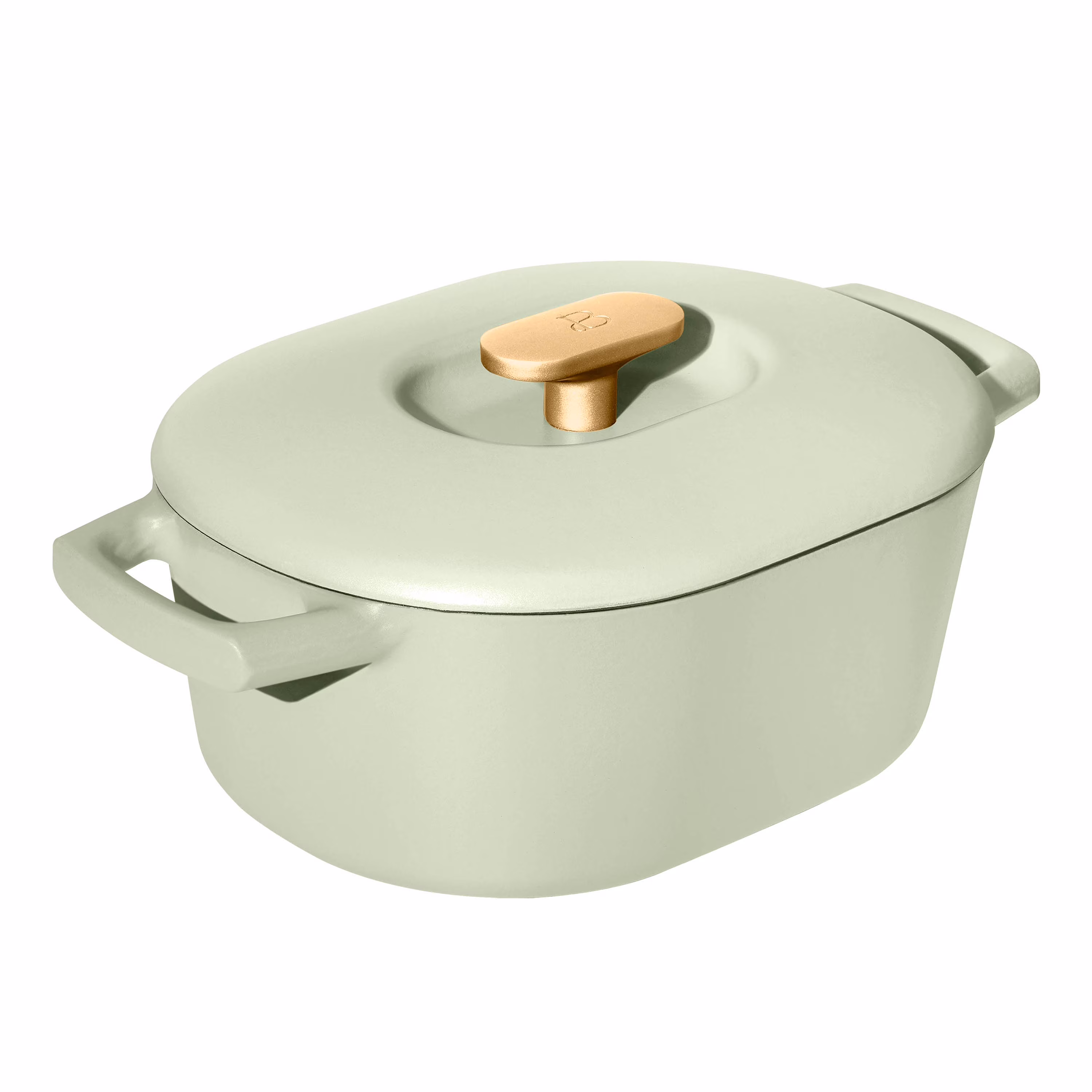 Beautiful 6 Quart Enamel Dutch Oven, Black Sesame by Drew Barrymore