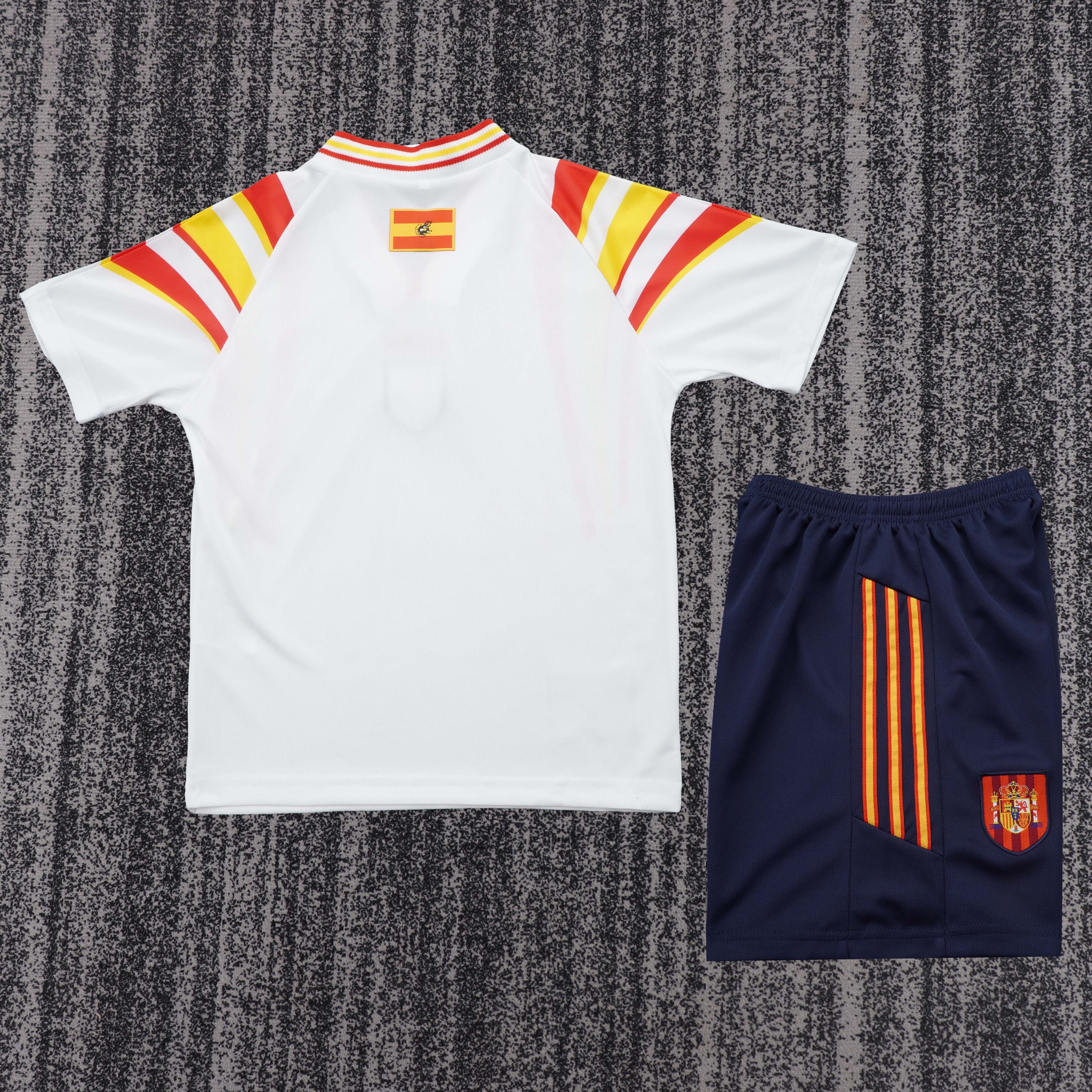1996 Spanish Second Away Retro Children's Jersey Set - Fans Edition
