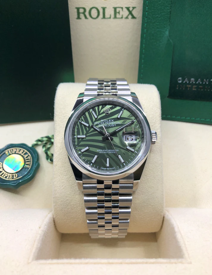 【Super Clone】RLX  Datejust 36mm 126200 Green Dial Watch